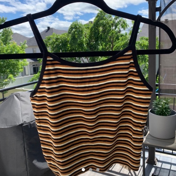 forever21 ribbed high neck tank top